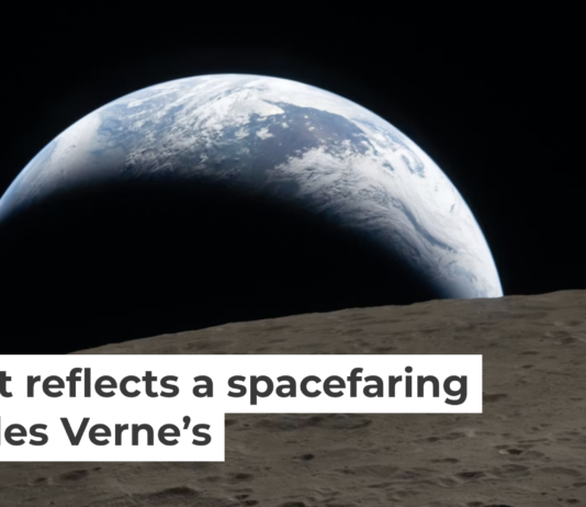 The ‘Earthset’ photo from the Artemis II crew’s lunar flyby in April 2026. NASA